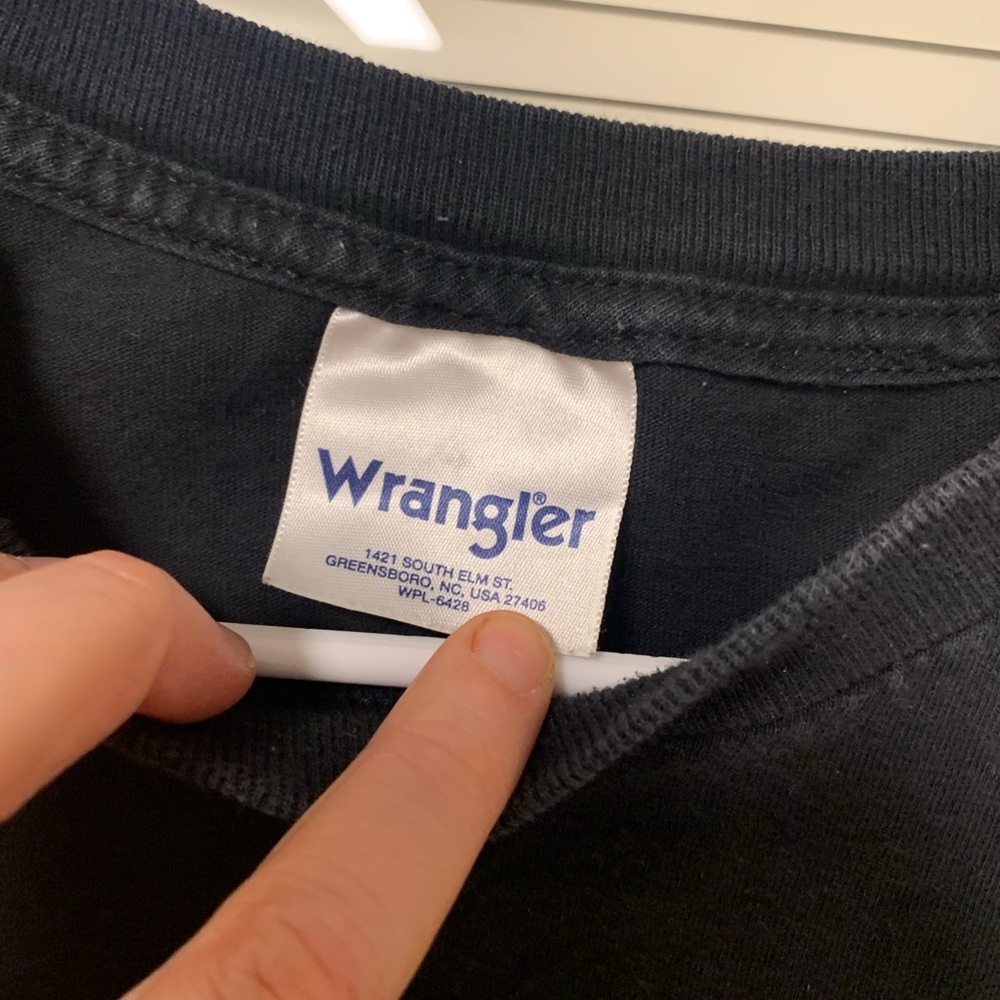 90s vintage wrangler t shirt men’s size L western - Picture 4 of 8